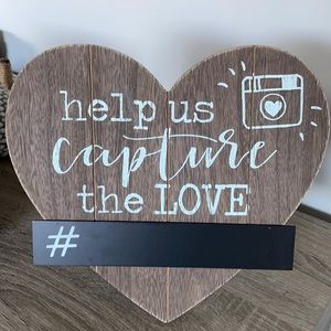 NWT Wedding Hashtag Sign